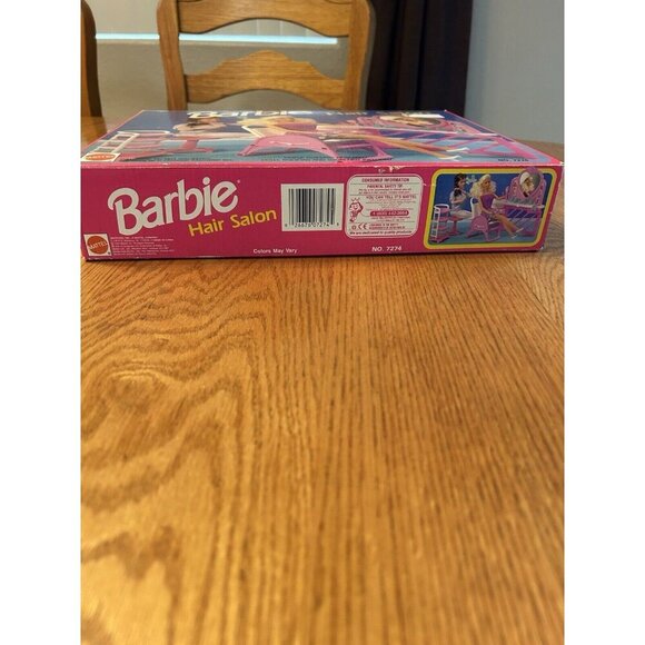 Mattel Barbie Doll Hair Salon Playset Pink Vanity Furniture Vintage NEW SEALED - Picture 2 of 4